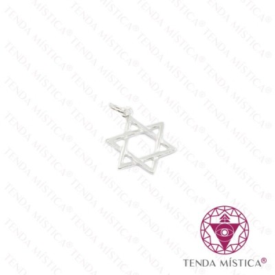 ESTRELA DAVID PRATA 14MM