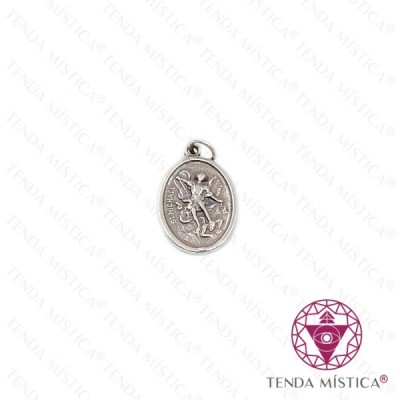 PENDENTE PRATA ARCANJO MIGUEL DUPLO 23X11MM