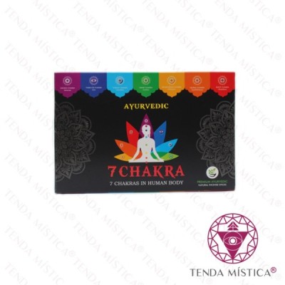 INCENSO AYURVEDIC 7 CHAKRAS CAIXA