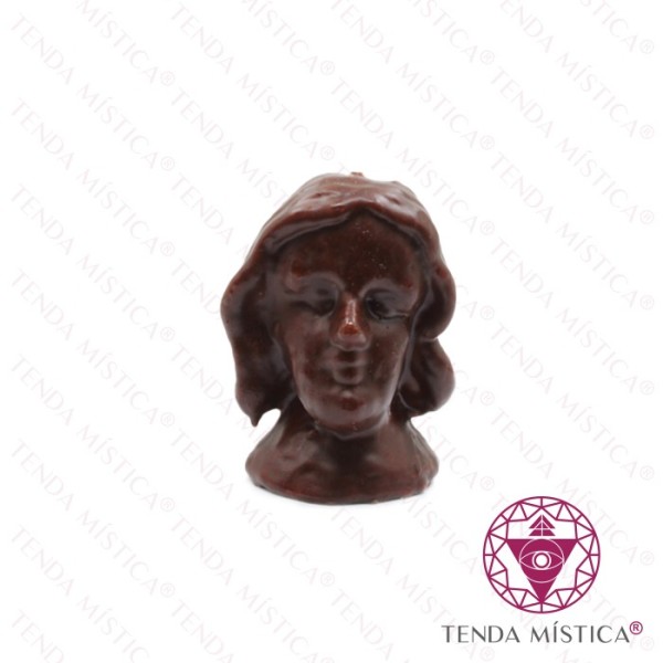 Vela Imagem Cabeça Mulher Mel