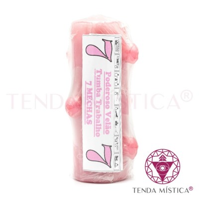 VELÃO 7 MECHAS ROSA