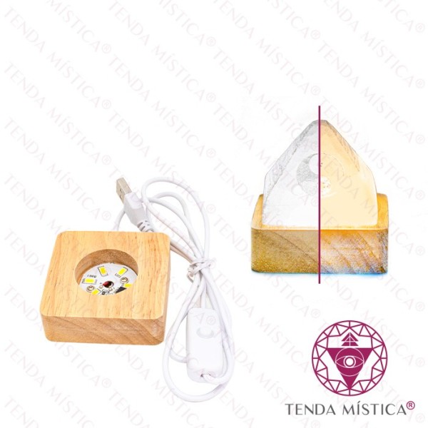 Base Quadrada LED 6x6x2 cm Tri.