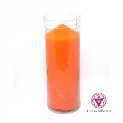 VELAS COPO PLASTICO (LARANJA)