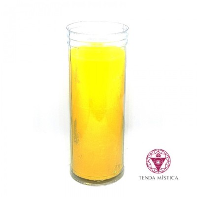 VELAS COPO PLASTICO (AMARELA)