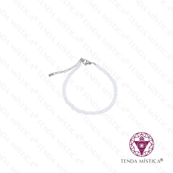Pulseira Cristal Multifacetada Aço