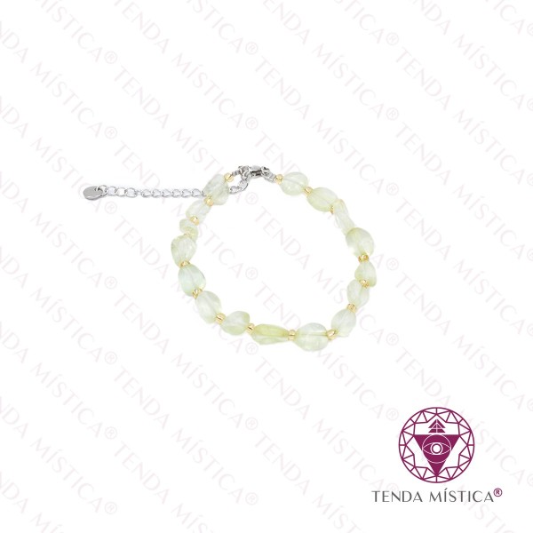 Pulseira Irregular Jade com Aço