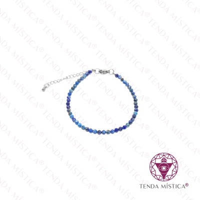 PULSEIRA LÁPIS LAZULI MULTIFACETADA AÇO