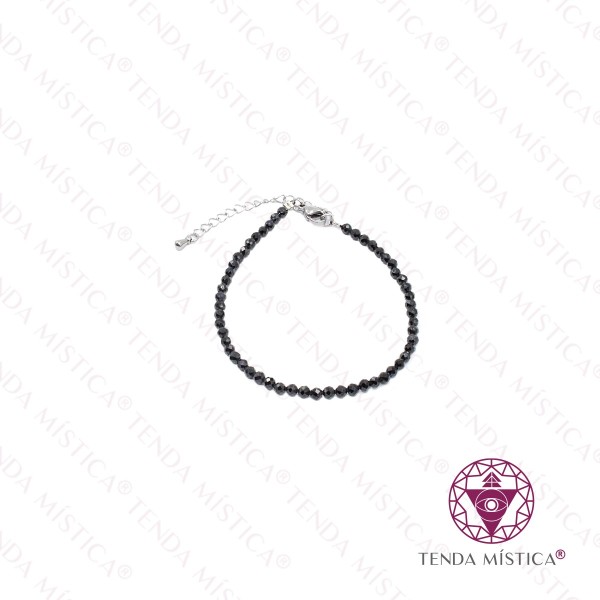 Pulseira Ónix Multifacetada Aço