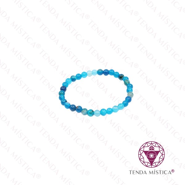 Pulseira Ágata Azul 6mm A