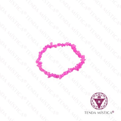 PULSEIRA ÁGATA ROSA CHIPS