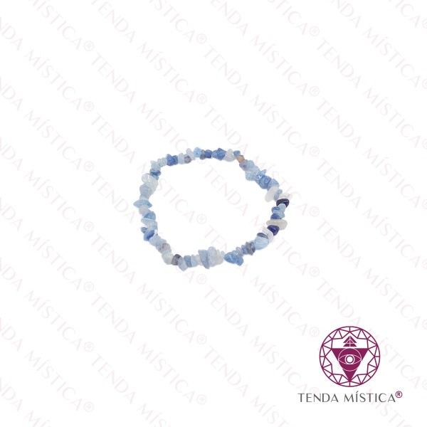 Pulseira Chips Quartzo Azul