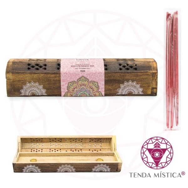 Incensário Mandala Rosas