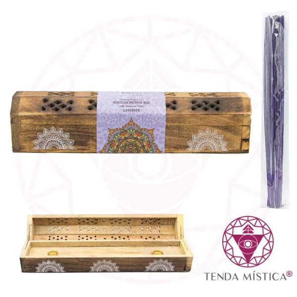 Incensário Mandala Lavanda