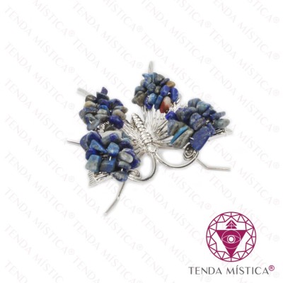 BORBOLETA PRATEADA (LAPIS LAZULI)