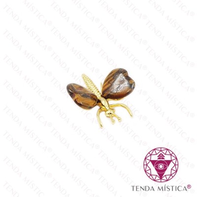 BORBOLETA CORAÇÃO DOURADO (OLHO TIGRE)