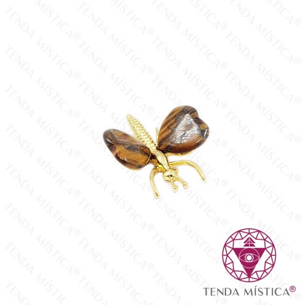 BORBOLETA CORAÇÃO DOURADO (OLHO TIGRE)
