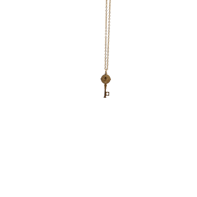 COLAR AÇO CHAVE S. BENTO DOURADO