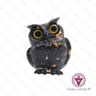 ORGONITE MOCHO TURMALINA + FOLHA OURO AM