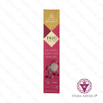 INCENSO AROMA TRIO PAU SANTO/SALVIA/ROSMARY