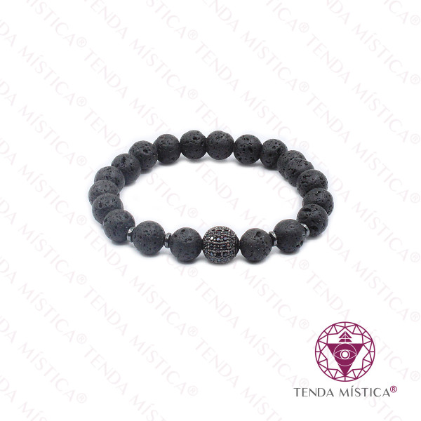 Pulseira Vulcânica Fogo Sagrado