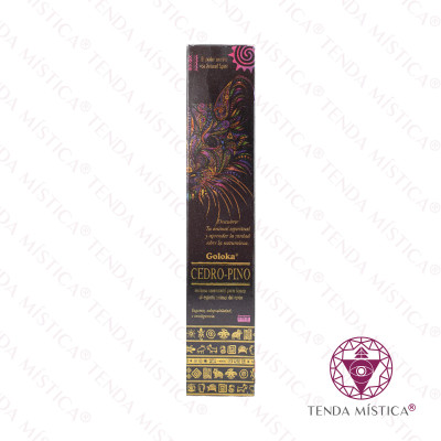 INCENSO GOLOKA CEDAR PINO UNID NEGRO