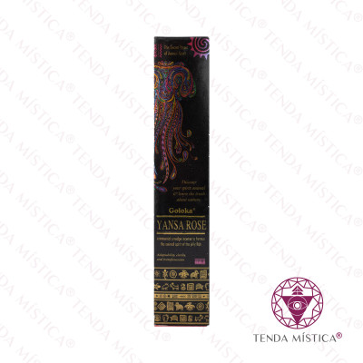 INCENSO GOLOKA YANSA ROSE UNID NEGRO