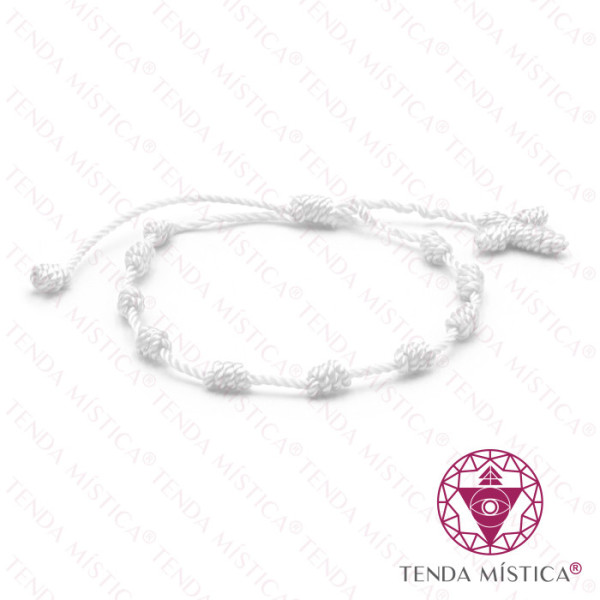Pulseira 10 Nós Branca