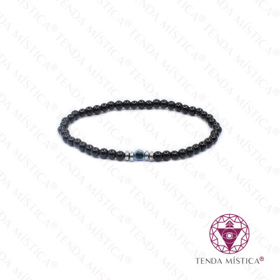 PULSEIRA OLHO TURCO TURMALINA 4MM
