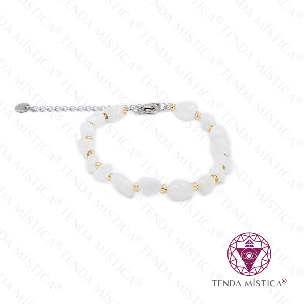 Pulseira Irregular Lua com Aço