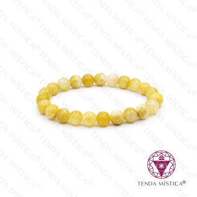 PULSEIRA JADE LIMÃO 8MM