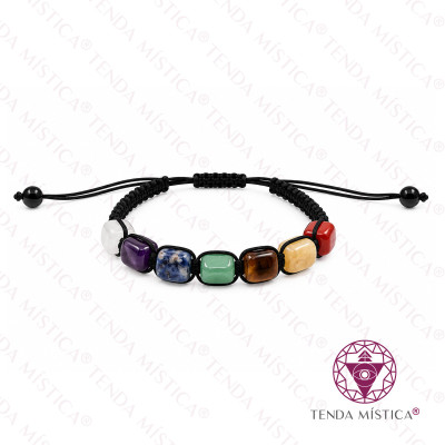 PULSEIRA CHAKRAS RETANGULAR AJUSTAVEL