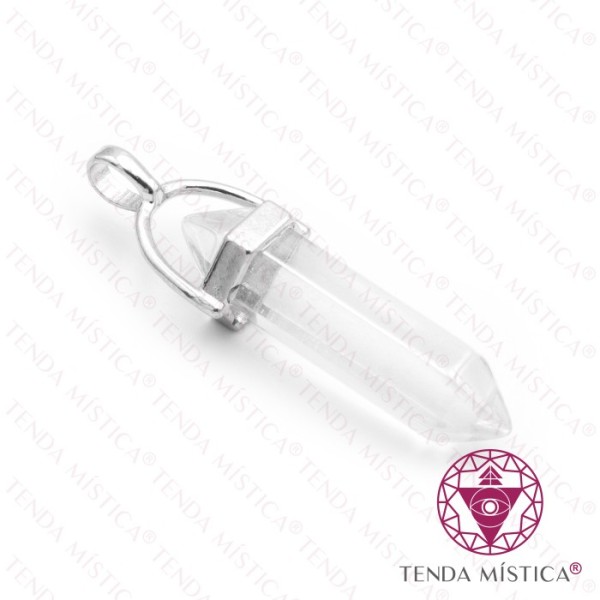 Pendente Bala Quartzo Cristal