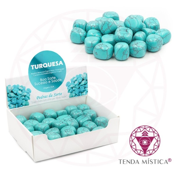 Caixa 250gr Turquesa Irregular
