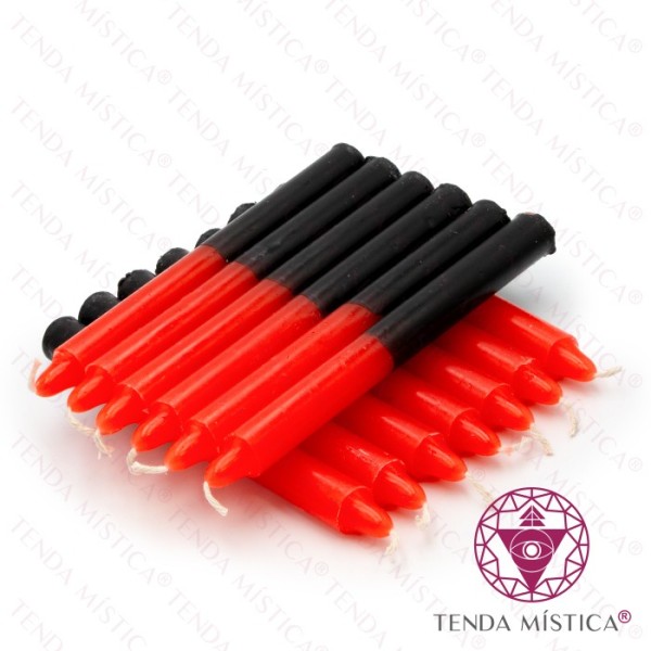 Velas 1Kg Vermelho e Preto