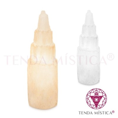 SELENITE CANDEEIRO 35 CM