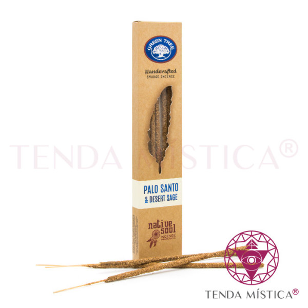 Incenso Green Tree Native Vegan Palo Santo e Desert Sage