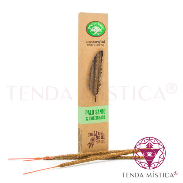 Incenso Green Tree Native Vegan Palo Santo e Sweetgrass