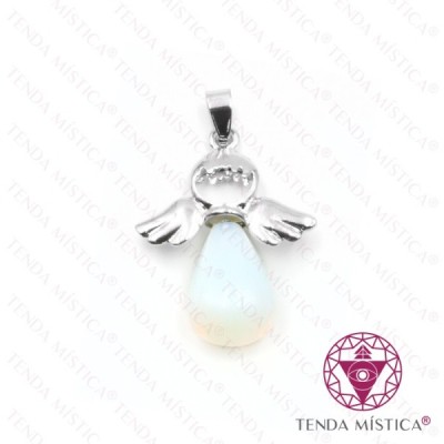 PENDENTE ANJO OPALA