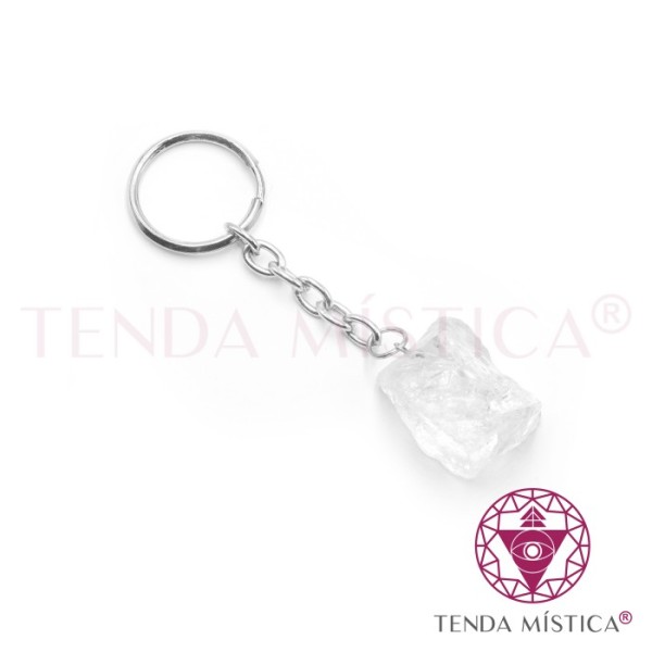 Porta Chaves Bruto Quartzo Cristal