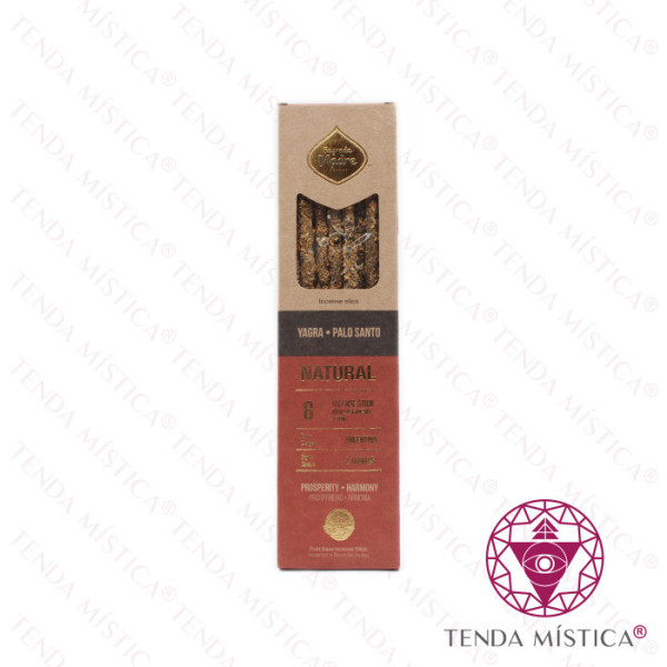 Incenso Sagrada Madre Natural Duplo Aroma Yagra e Pau Santo