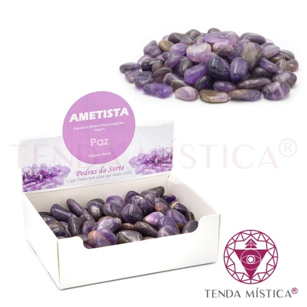 Caixa 250gr Ametista Brasil