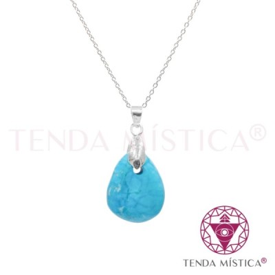 COLAR GOTA TURQUESA