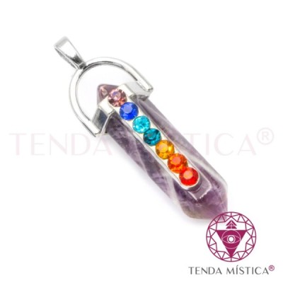 PENDENTE CHAKRAS BALA AMETISTA