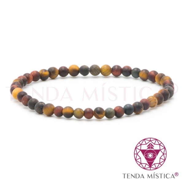 Pulseira Olho de Boi Tigre e Falcão 4mm