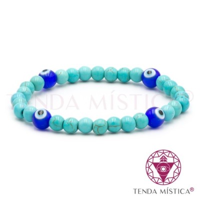 PULSEIRA OLHO TURCO (TURQUESA)