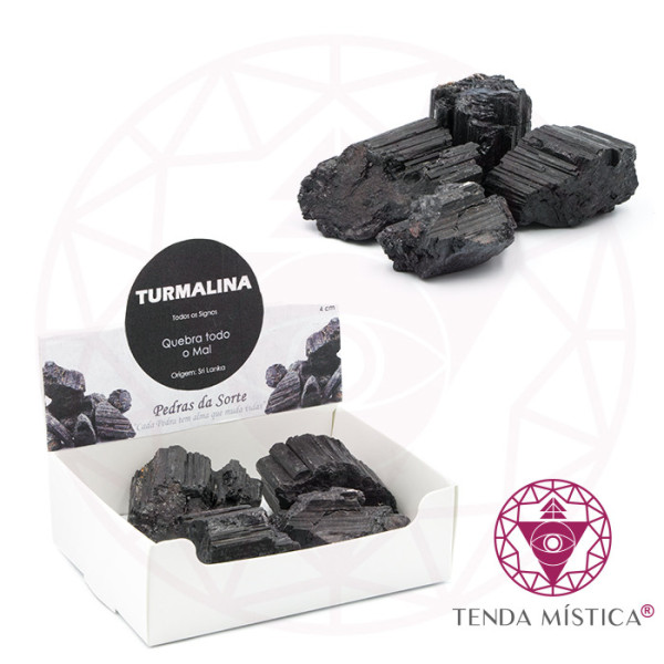Caixa 250gr Turmalina Bruto 4 cm
