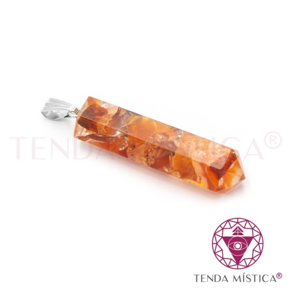 Orgonite Pendente Ponta Carneola
