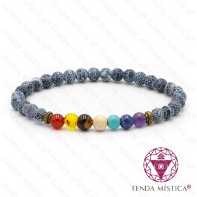 PULSEIRA CHAKRAS AGATA BOTSWANA 6MM