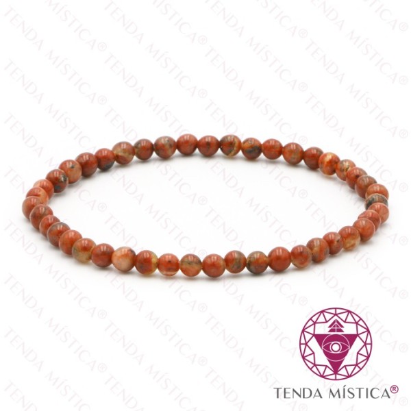 Pulseira Obsidiana Mogno 4mm