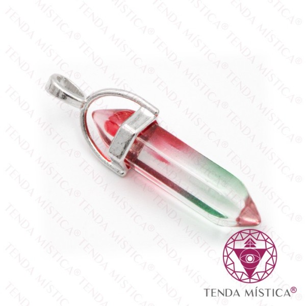 Pendente Bala Quartzo Aura Verde